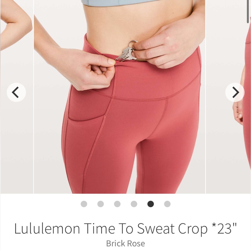 EUC Lululemon Time to Sweat crop - Picture 11 of 13